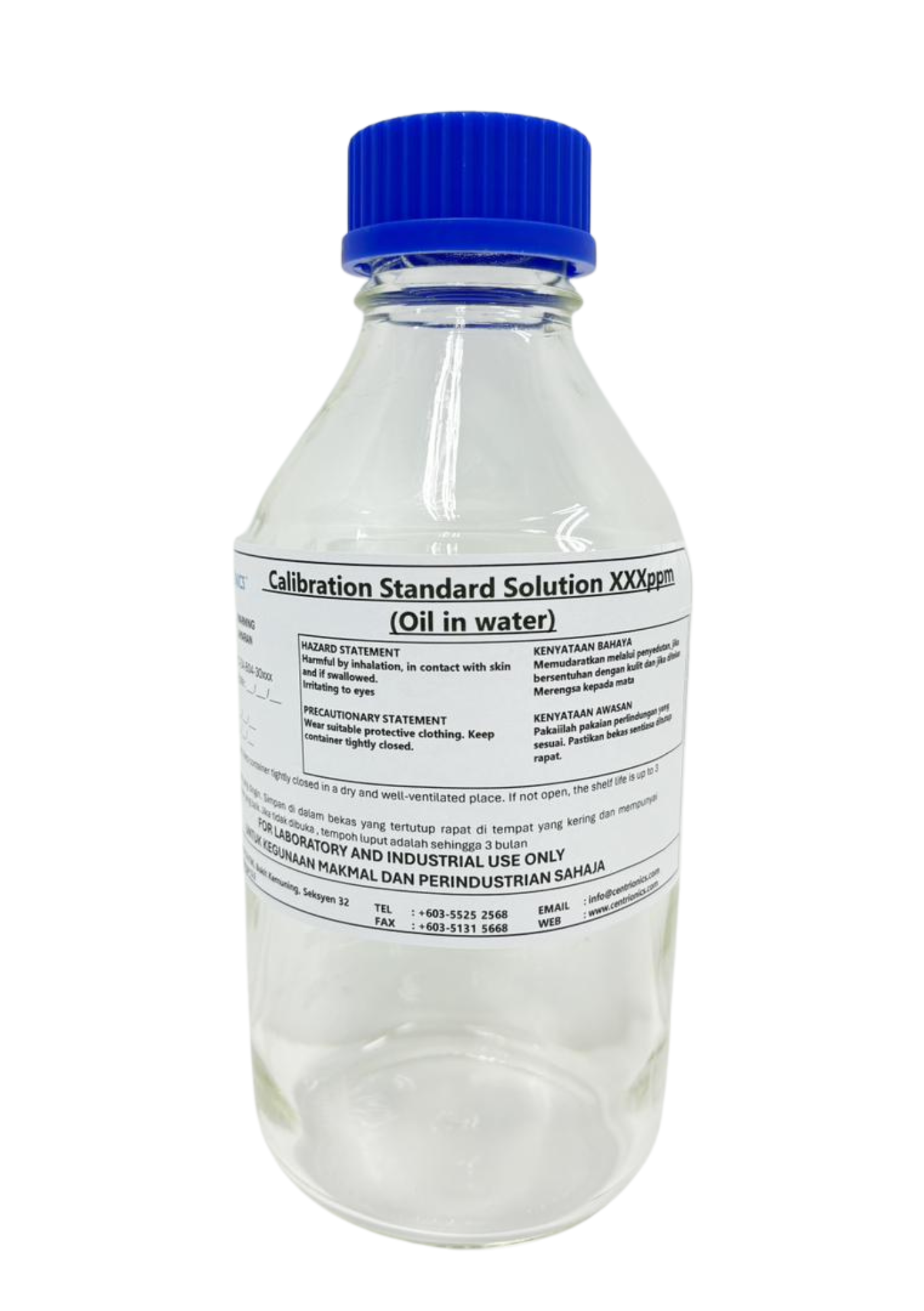 Calibration Standard Solution 2ppm ~ 1000ppm (Oil in Water) [Glass]-image